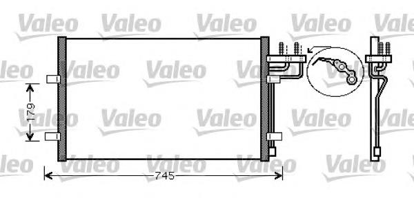 818046 VALEO radiador de aparelho de ar condicionado