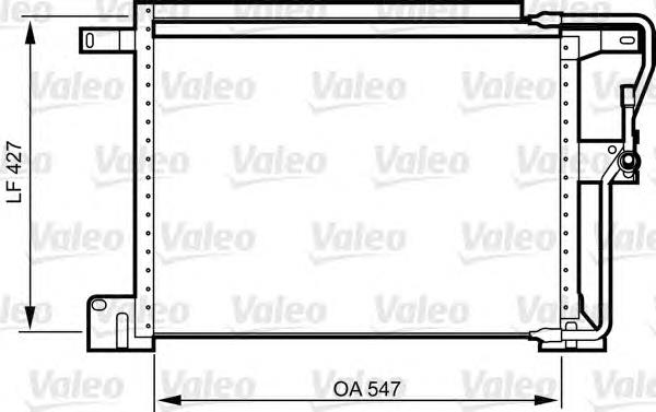 818024 VALEO radiador de aparelho de ar condicionado