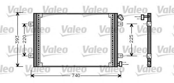 818029 VALEO radiador de aparelho de ar condicionado