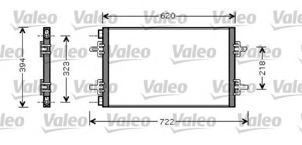 Radiador de aparelho de ar condicionado 818027 VALEO