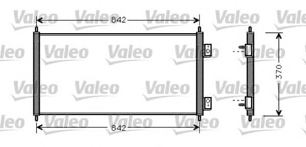 818050 VALEO radiador de aparelho de ar condicionado