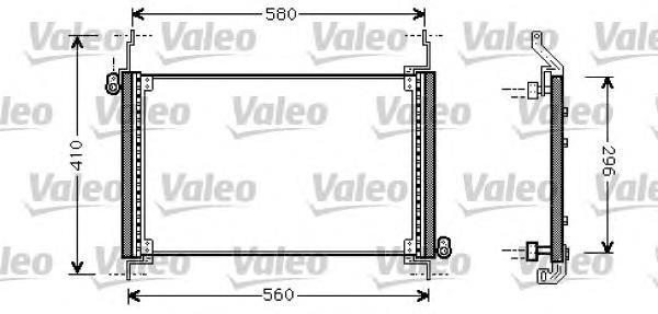 Radiador de aparelho de ar condicionado 818007 VALEO