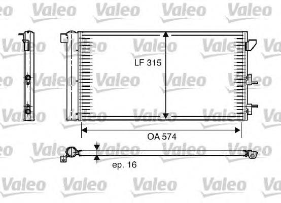 818005 VALEO radiador de aparelho de ar condicionado