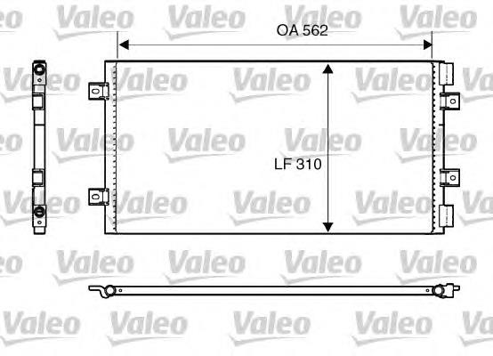 818006 VALEO radiador de aparelho de ar condicionado