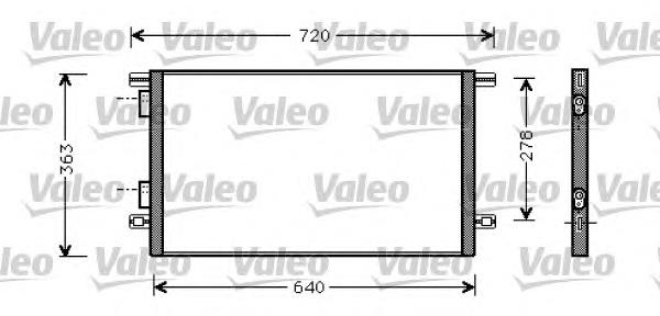 818008 VALEO radiador de aparelho de ar condicionado