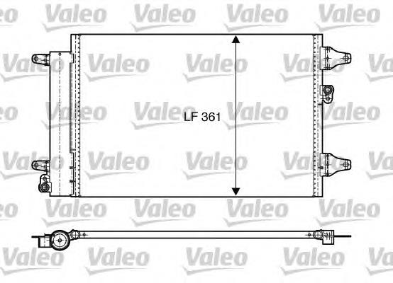 818004 VALEO radiador de aparelho de ar condicionado