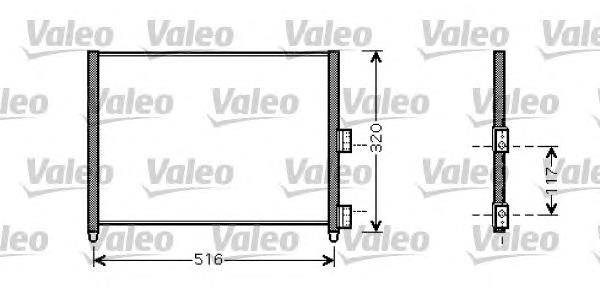 Radiador de aparelho de ar condicionado 818020 VALEO