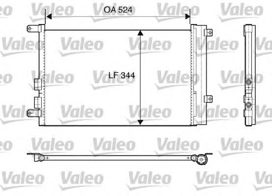 817818 VALEO radiador de aparelho de ar condicionado