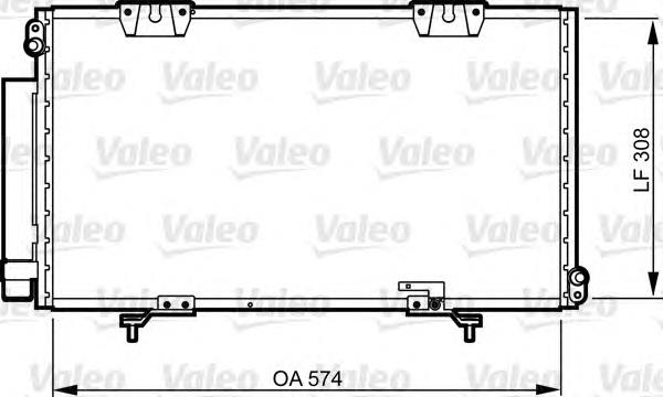 Radiador de aparelho de ar condicionado 817803 VALEO