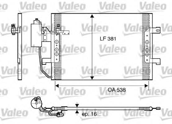 Radiador de aparelho de ar condicionado para Mercedes Vaneo (414)