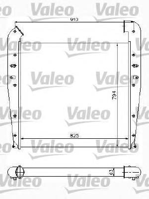 Radiador de intercooler 817772 VALEO