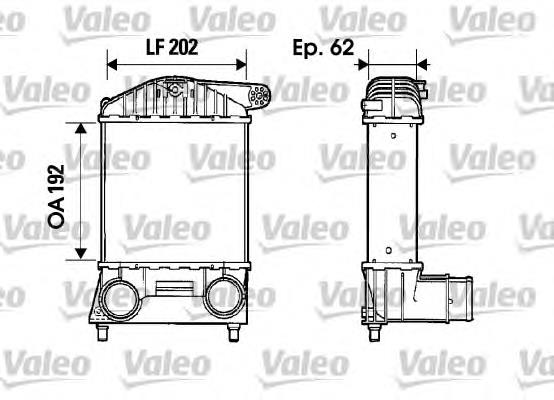 Radiador de intercooler 817884 VALEO