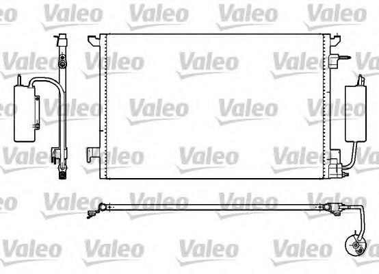 OL5457 Opel radiador de aparelho de ar condicionado