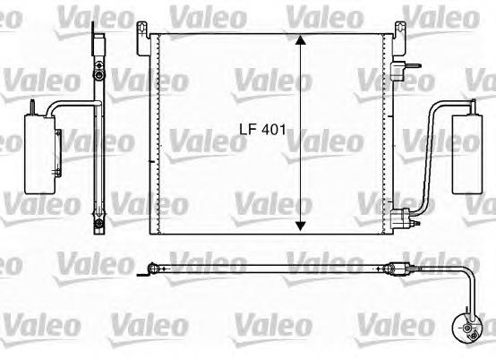 817853 VALEO radiador de aparelho de ar condicionado