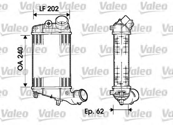 817861 VALEO radiador de intercooler