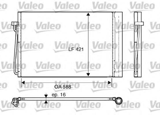 Купить 817850 VALEO Радиатор системы охлаждения кондиционера