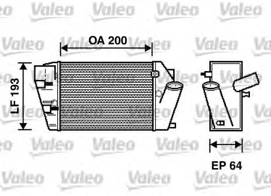 817870 VALEO radiador de intercooler