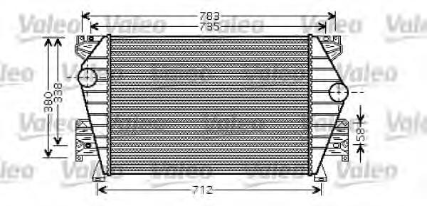 Radiador de intercooler 817864 VALEO