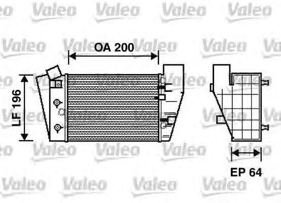 817869 VALEO radiador de intercooler