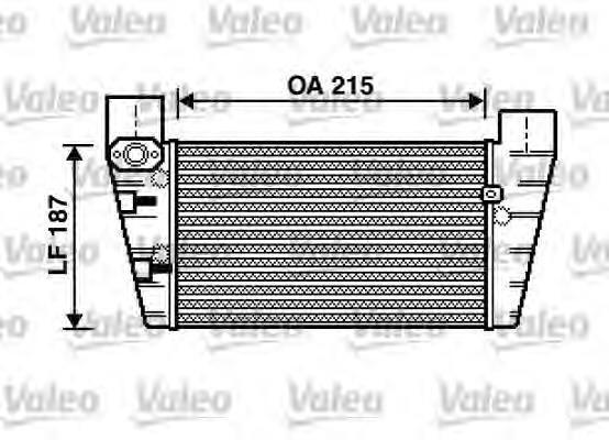 817867 VALEO radiador de intercooler