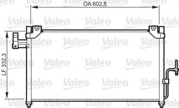 818086 VALEO radiador de aparelho de ar condicionado