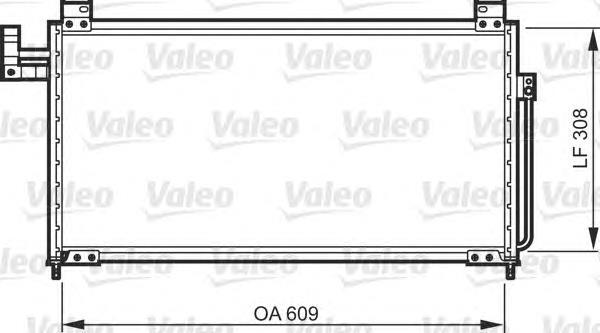 818087 VALEO radiador de aparelho de ar condicionado