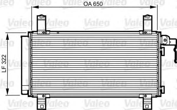 818090 VALEO radiador de aparelho de ar condicionado