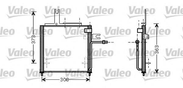 Radiador de aparelho de ar condicionado D26761480 Mazda