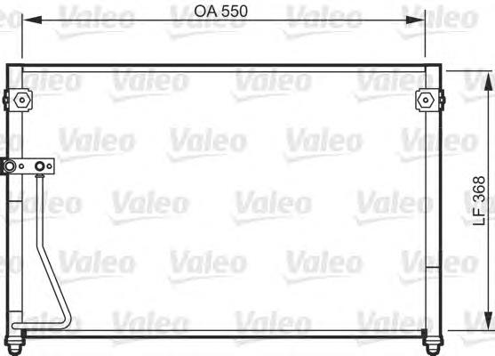 818085 VALEO radiador de aparelho de ar condicionado