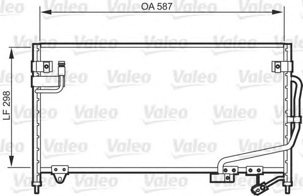 Radiador de aparelho de ar condicionado Mazda 323 BA