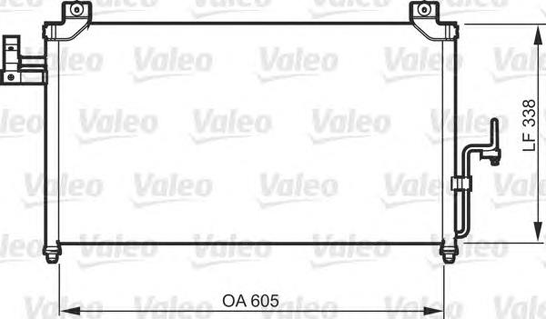 818092 VALEO радиатор кондиционера