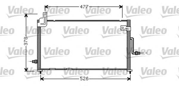 818060 VALEO radiador de aparelho de ar condicionado