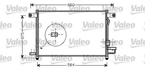 818061 VALEO radiador de aparelho de ar condicionado