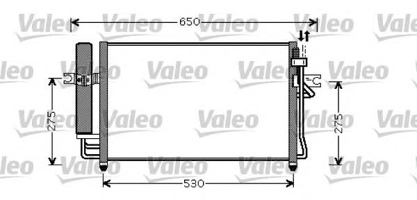 Radiador de aparelho de ar condicionado 818074 VALEO