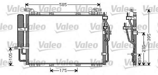 818075 VALEO radiador de aparelho de ar condicionado