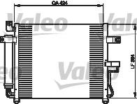 818073 VALEO radiador de aparelho de ar condicionado