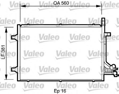 818194 VALEO radiador de aparelho de ar condicionado