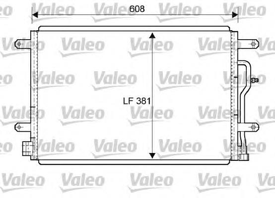 818190 VALEO radiador de aparelho de ar condicionado