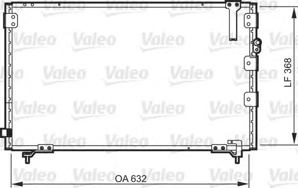 818105 VALEO radiador de aparelho de ar condicionado