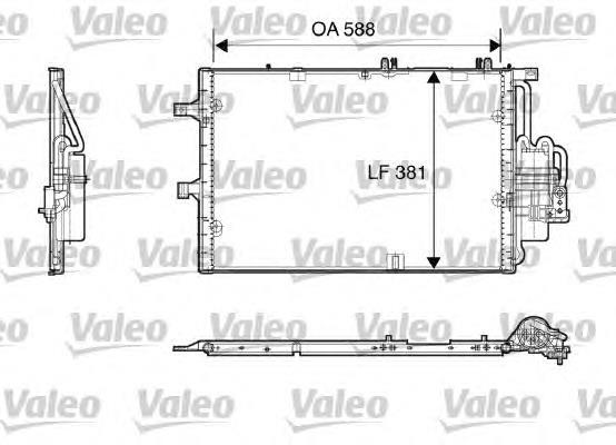 818118 VALEO radiador de aparelho de ar condicionado