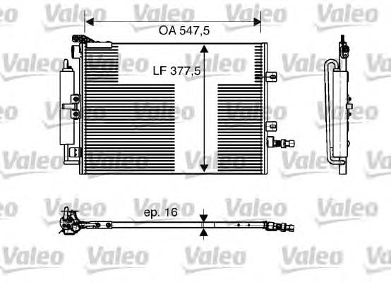 6055K82X Polcar radiador de aparelho de ar condicionado