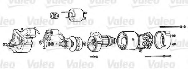 D9R84 VALEO motor de arranco