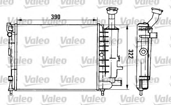 961149 VALEO radiador de esfriamento de motor