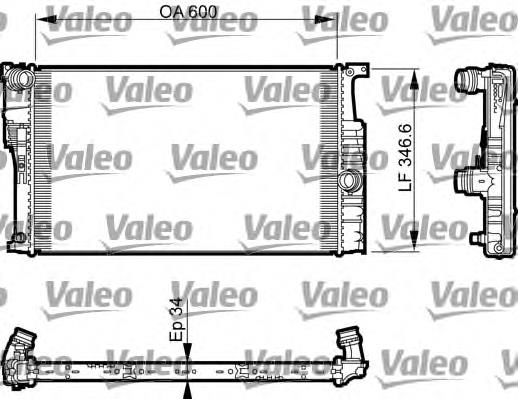 8673370 BMW radiador de esfriamento de motor