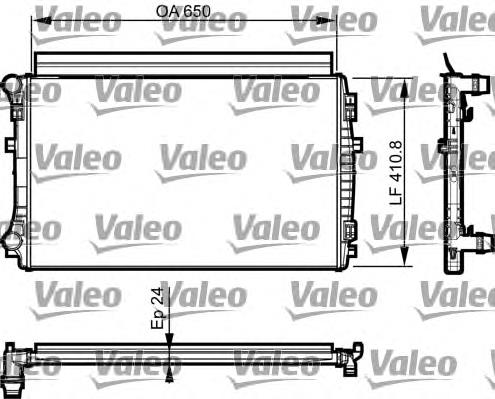 8MK376901374 HELLA radiador de esfriamento de motor