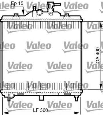 735499 VALEO radiador de esfriamento de motor