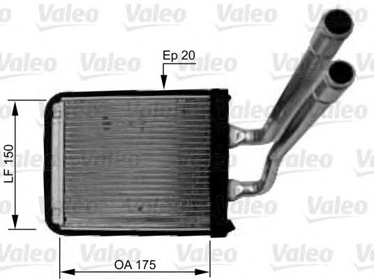 812436 VALEO radiador de forno (de aquecedor)