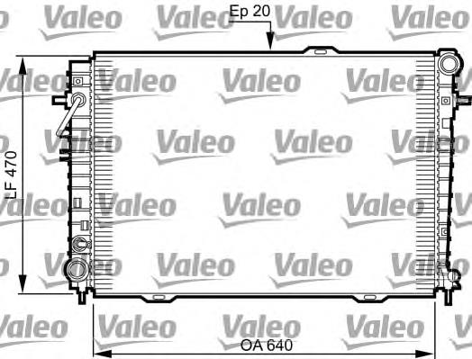 735507 VALEO radiador de esfriamento de motor