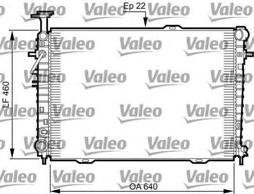 735542 VALEO radiador de esfriamento de motor