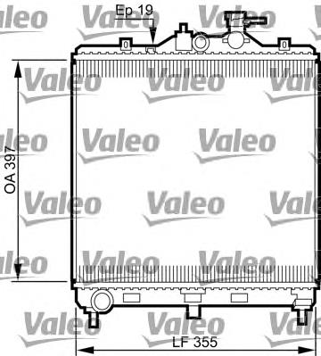 Radiador de esfriamento de motor 735522 VALEO